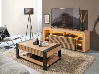 Couchtisch mit Lowboard Firenze Wohnzimmer Set 2 tlg.,...