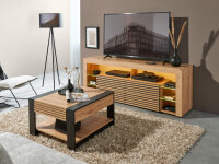 Lowboard mit Couchtisch Firenze 2 Wohnzimmer Set 2 tlg.,...