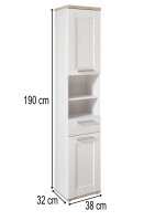 Badezimmer Hochschrank Badmöbel ELEGANCE Sibiu...