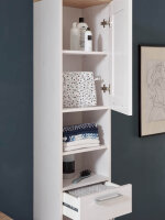 Badezimmer Hochschrank Badmöbel ELEGANCE Sibiu Lärche #1