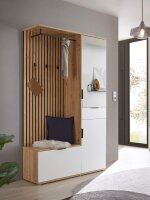 Kompaktgarderobe MONTE CARLO mit Spiegel in Artisan Eiche...