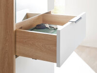 Kompaktgarderobe MONTE CARLO mit Spiegel in Artisan Eiche Nb. / weiß 122 cm breit