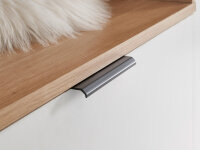 Kompaktgarderobe MONTE CARLO mit Spiegel in Artisan Eiche Nb. / weiß 122 cm breit