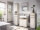 Badezimmer Badmöbel -Set LONDRES Hochschrank Spiegelschrank Wbu Kommode Set 1