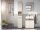 Badezimmer Badmöbel -Set LONDRES Hochschrank Spiegelschrank Wbu Set 2