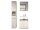 Badezimmer Badmöbel -Set LONDRES Hochschrank Spiegelschrank Wbu Set 2