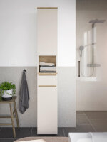 Badezimmer Hochschrank LONDRES Kaschmir Badmöbel