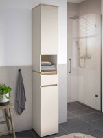 Badezimmer Hochschrank LONDRES Kaschmir Badmöbel