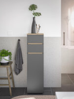 Badezimmer Kommode LONDRES Anthrazit Badmöbel