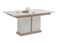 Esstisch Avenue in Polar Eiche, Absetzung Anderson Pine Dekor, ausziehbar 160/210x90 cm
