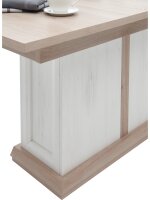 Esstisch Avenue in Polar Eiche, Absetzung Anderson Pine Dekor, ausziehbar 160/210x90 cm