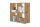 Würfelregal Regal QUADRO in Artisan Eiche, 4 Fächer, (BxHxT) 72x74x33 cm