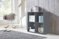 Würfelregal Regal QUADRO in Anthrazit, 4...