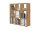 Standregal Raumteiler QUADRO in Artisan Eiche, 9 Fächer, (BxHxT) 106,5x108,5x33 cm