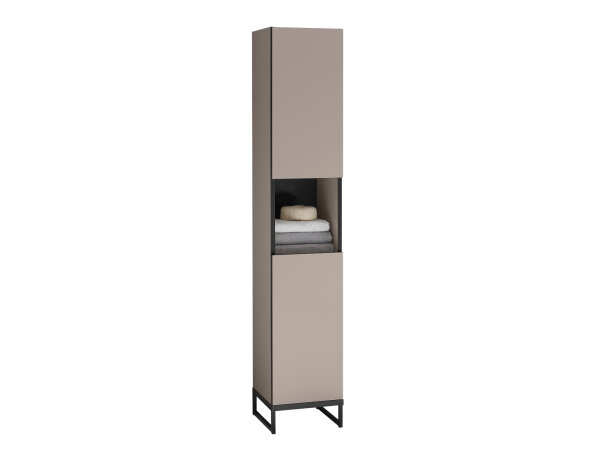 Badezimmer Hochschrank VENEZIA kaschmir Badmöbel 30 cm breit