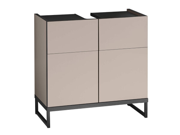 Badezimmer Waschbeckenunterschrank VENEZIA kaschmir Badmöbel Wbu 60 cm