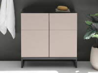 Badezimmer Waschbeckenunterschrank VENEZIA kaschmir Badmöbel Wbu 60 cm