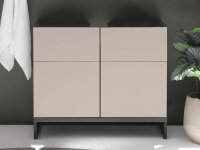 Badezimmer Waschbeckenunterschrank VENEZIA kaschmir Badmöbel Wbu 80 cm