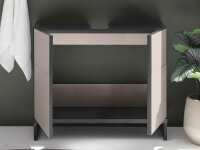 Badezimmer Waschbeckenunterschrank VENEZIA kaschmir Badmöbel Wbu 80 cm