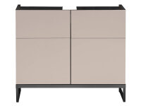 Badezimmer Waschbeckenunterschrank VENEZIA kaschmir Badmöbel Wbu 80 cm