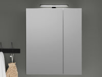 Badezimmer Spiegelschrank VENEZIA kaschmir Badmöbel 60 cm breit