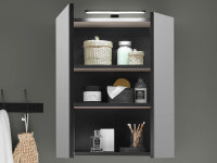 Badezimmer Spiegelschrank VENEZIA kaschmir Badmöbel 60 cm breit