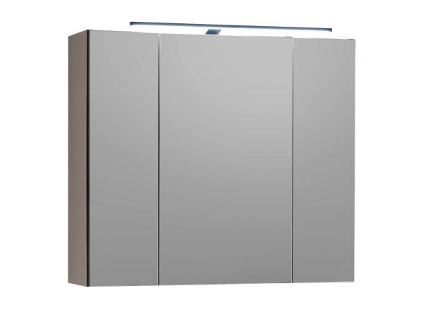 Badezimmer Spiegelschrank VENEZIA kaschmir Badmöbel 80 cm breit