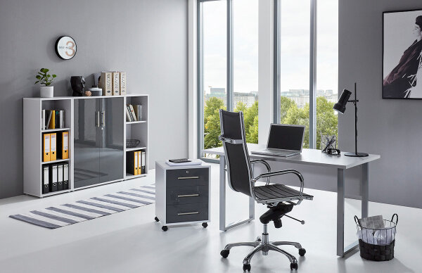 Büromöbel-Set TABOR 2 Arbeitszimmer Komplett-Set Büro Home-Office Büromöbel