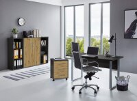 Büromöbel-Set TABOR 2 in anthrazit / Artisan Eiche, Arbeitszimmer Komplett-Set Büro