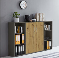 Büromöbel-Set TABOR 2 in anthrazit / Artisan Eiche, Arbeitszimmer Komplett-Set Büro