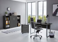 Büromöbel-Set TABOR 2 in anthrazit / anthrazit matt, Arbeitszimmer Komplett-Set Büro