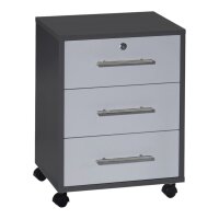 Büromöbel-Set TABOR 2 in anthrazit / lichtgrau, Arbeitszimmer Komplett-Set Büro