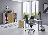 Büromöbel-Set TABOR 2 in lichtgrau / Artisan Eiche, Arbeitszimmer Komplett-Set Büro