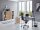 Büromöbel-Set TABOR 2 in lichtgrau / Gold Harbor Oak, Arbeitszimmer Komplett-Set Büro