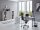 Büromöbel-Set TABOR 2 in lichtgrau / lichtgrau, Arbeitszimmer Komplett-Set Büro