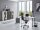 Büromöbel-Set TABOR 2 in weiß / anthrazit matt, Arbeitszimmer Komplett-Set Büro