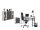 Büromöbel-Set TABOR 2 in weiß / anthrazit matt, Arbeitszimmer Komplett-Set Büro