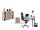 Büromöbel-Set TABOR 2 in weiß / Gold Harbor Oak, Arbeitszimmer Komplett-Set Büro