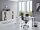 Büromöbel-Set TABOR 2 in weiß / lichtgrau, Arbeitszimmer Komplett-Set Büro