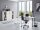 Büromöbel-Set TABOR 2 in weiß / weiß matt, Arbeitszimmer Komplett-Set Büro