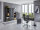 Büromöbel-Set TABOR 4 in anthrazit / anthrazit Hochglanz, Arbeitszimmer Komplett-Set Büro