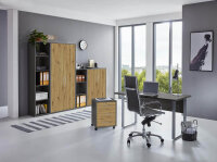 Büromöbel-Set TABOR 4 in anthrazit / Artisan Eiche, Arbeitszimmer Komplett-Set Büro