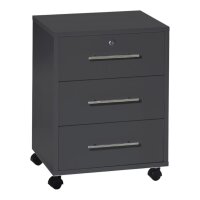Büromöbel-Set TABOR 4 in anthrazit / anthrazit matt, Arbeitszimmer Komplett-Set Büro