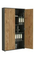 Büromöbel-Set TABOR 4 in anthrazit / Gold Harbor Oak, Arbeitszimmer Komplett-Set Büro