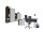 Büromöbel-Set TABOR 4 in anthrazit / lichtgrau, Arbeitszimmer Komplett-Set Büro