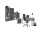 Büromöbel-Set TABOR 4 in lichtgrau / anthrazit matt, Arbeitszimmer Komplett-Set Büro