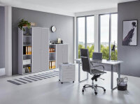 Büromöbel-Set TABOR 4 in lichtgrau / lichtgrau, Arbeitszimmer Komplett-Set Büro