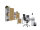 Büromöbel-Set TABOR 4 in weiß / Artisan Eiche, Arbeitszimmer Komplett-Set Büro