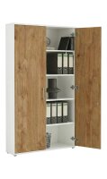 Büromöbel-Set TABOR 4 in weiß / Gold Harbor Oak, Arbeitszimmer Komplett-Set Büro