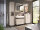 Badezimmer Badmöbel Set CASTELLO kaschmir Spiegelschrank WBU optional Hoch-/Highboard